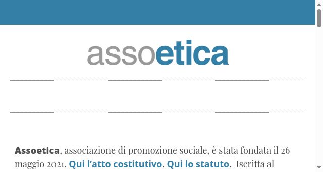 Screenshot of assoetica.it