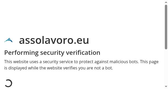 Screenshot of assolavoro.eu