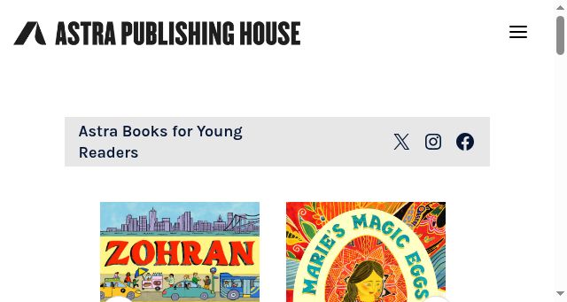 Screenshot of astrapublishinghouse.com