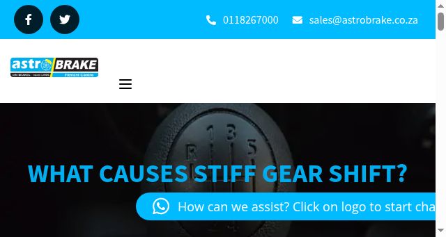 Screenshot of astrobrake.co.za