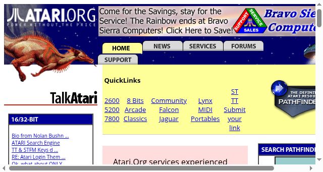 Screenshot of atari.org
