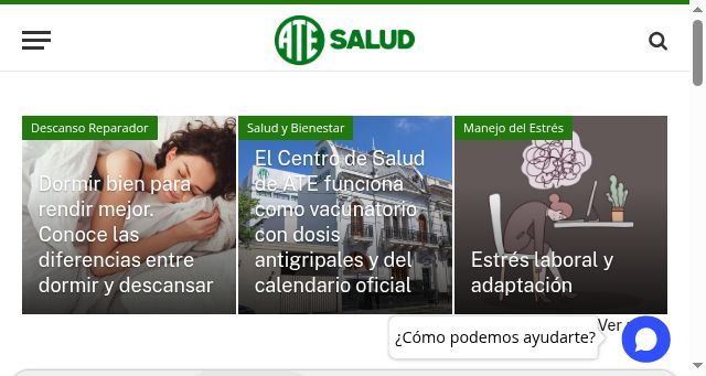 Screenshot of atesalud.com.ar
