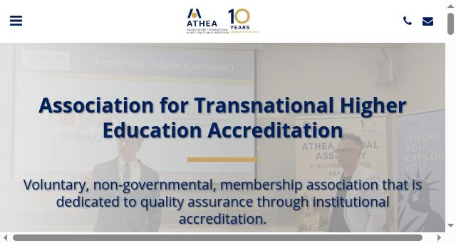 Screenshot of athea.org