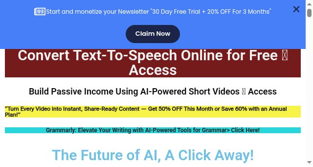 Screenshot of atozaitools.com