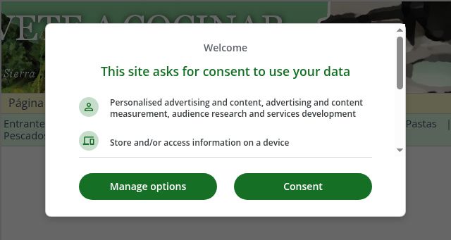 Screenshot of atreveteacocinar.com