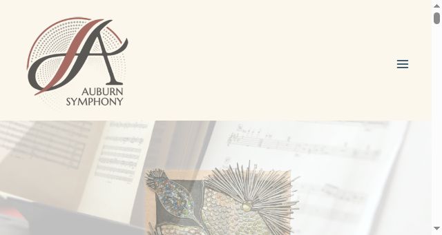 Screenshot of auburnsymphony.com