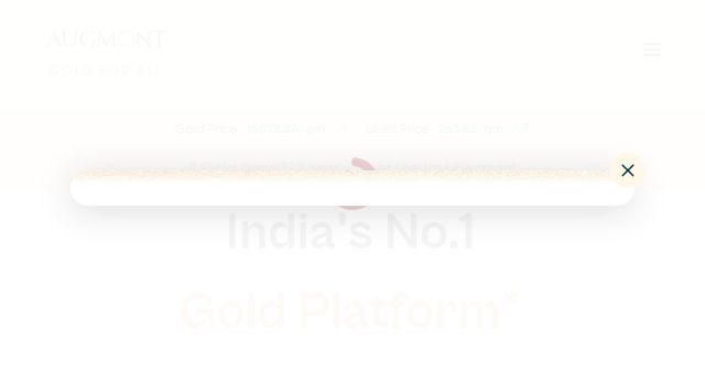 Screenshot of augmont.com