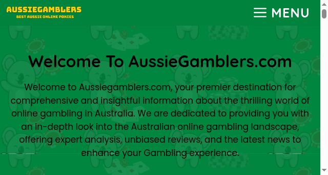 Screenshot of aussiegamblers.com