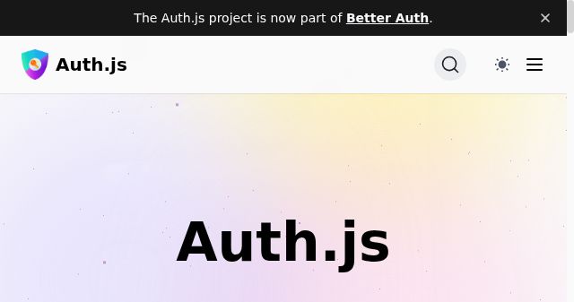 Screenshot of authjs.dev