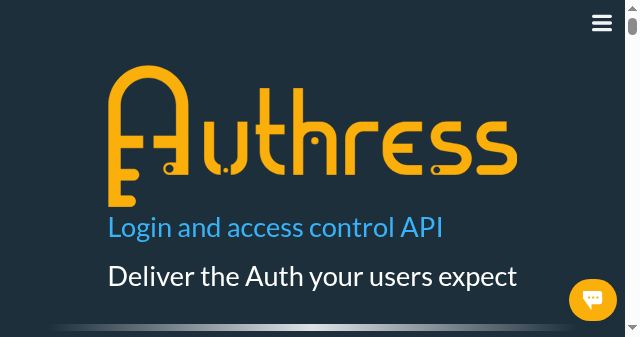 Screenshot of authress.io