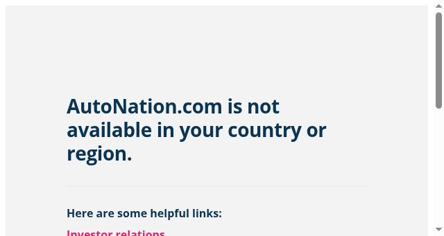 Screenshot of autonation.com