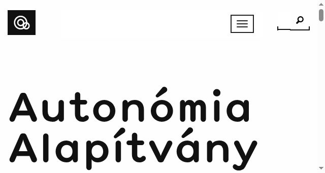 Screenshot of autonomia.hu