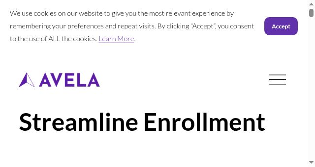 Screenshot of avela.org