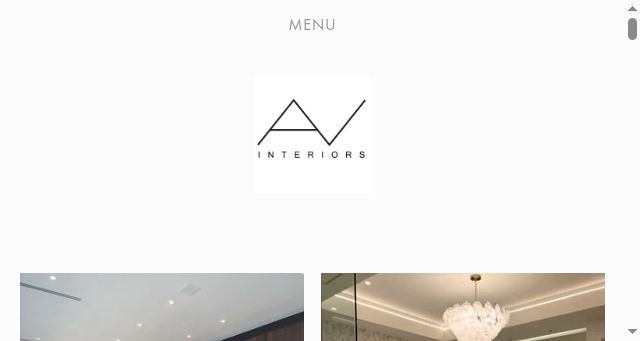 Screenshot of avinteriors.design