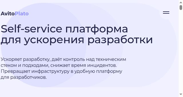 Screenshot of avitoplato.tech