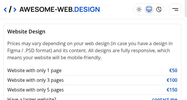 Screenshot of awesome-web.design