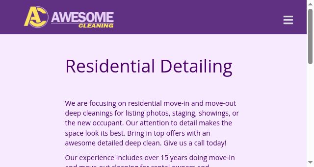 Screenshot of awesome.cleaning