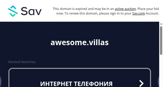 Screenshot of awesome.villas