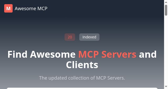 Screenshot of awesomemcp.online