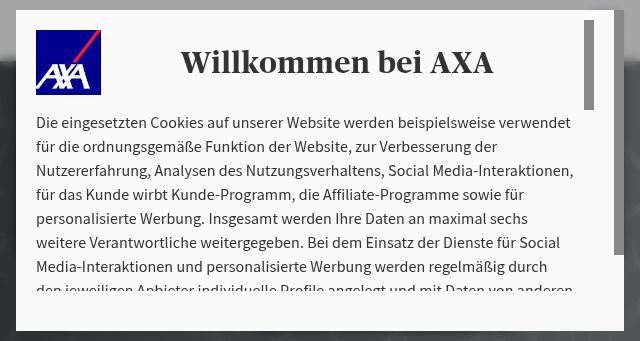 Screenshot of axa-betreuer.de