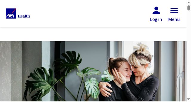 Screenshot of axahealth.co.uk