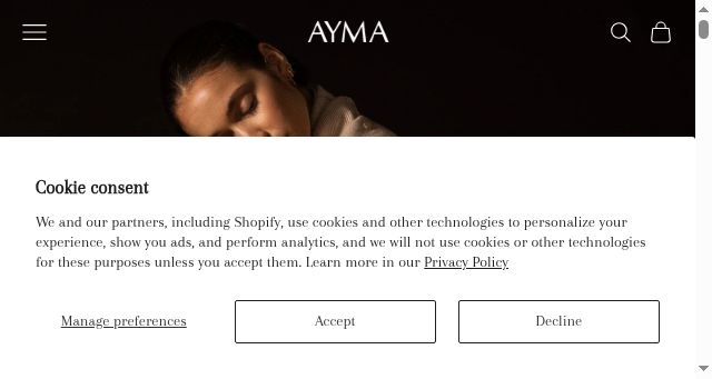 Screenshot of ayma.com.ar