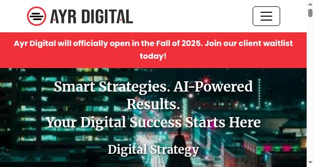 Screenshot of ayr.agency