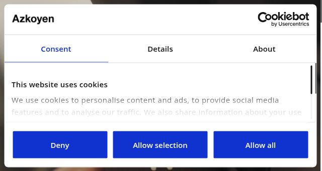 Screenshot of azkoyenvending.com