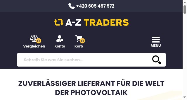 Screenshot of aztraders.de
