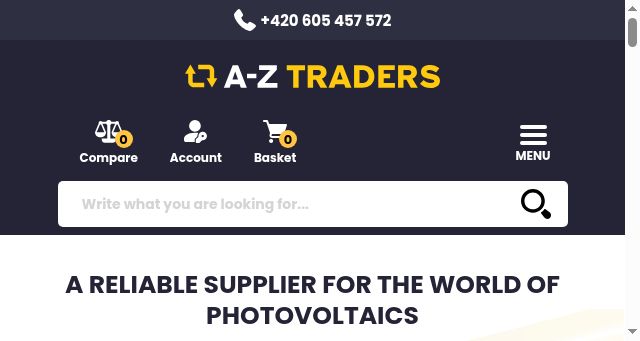 Screenshot of aztraders.eu