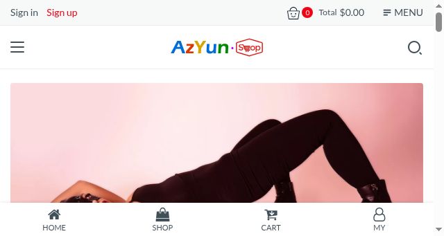 Screenshot of azyun.com