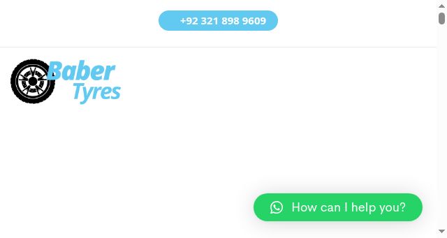 Screenshot of babertyres.com