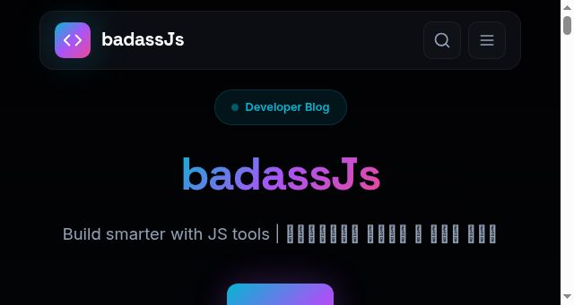 Screenshot of badassjs.com