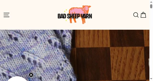Screenshot of badsheepyarn.com