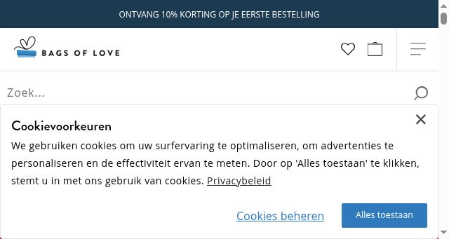 Screenshot of bagsoflove.nl