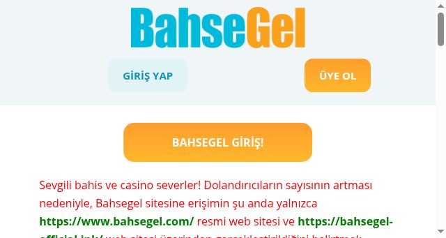 Screenshot of bahsegel-official.pro