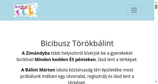 Screenshot of balintibicibusz.hu