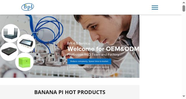 Screenshot of banana-pi.com
