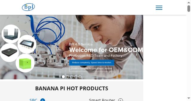 Screenshot of banana-pi.org