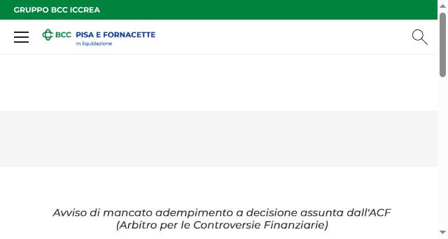 Screenshot of bancadipisa.it