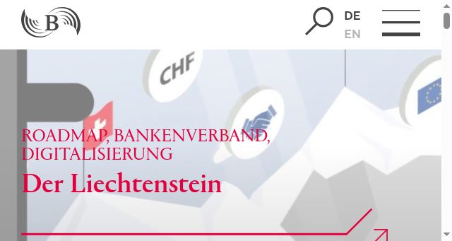Screenshot of bankenverband.li