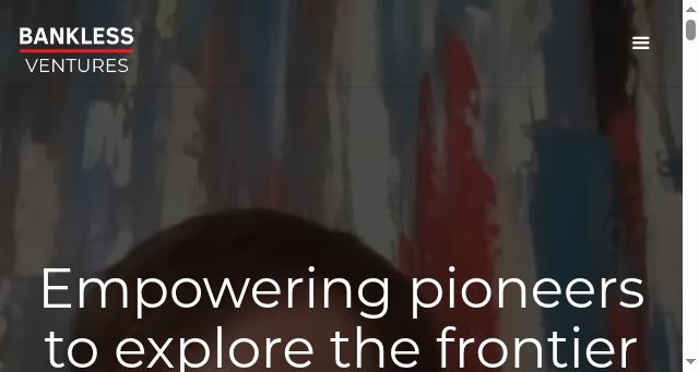 Screenshot of bankless.ventures