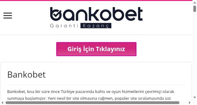 Screenshot of bankobet.net