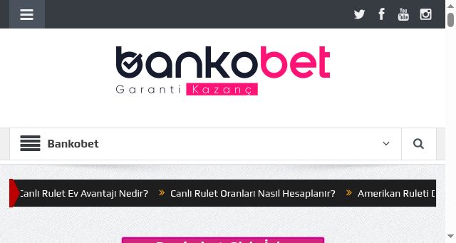 Screenshot of bankobet.org