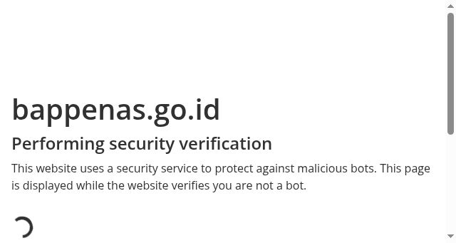 Screenshot of bappenas.go.id