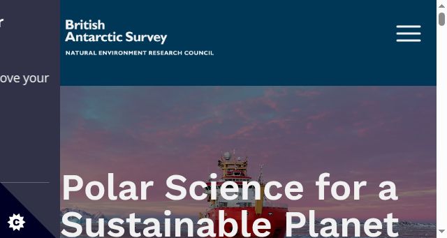 Screenshot of bas.ac.uk