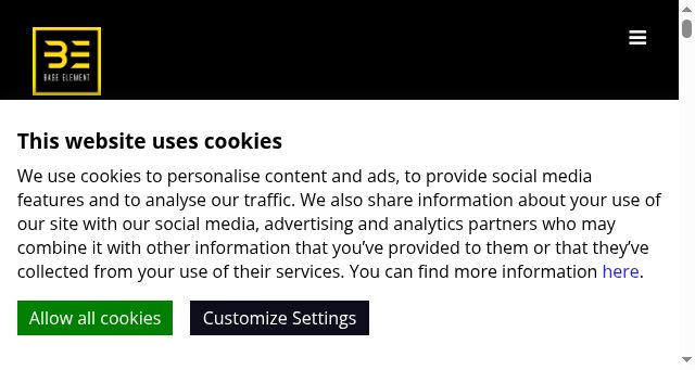 Screenshot of baseelement.digital