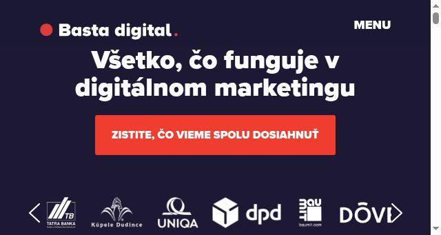 Screenshot of bastadigital.com