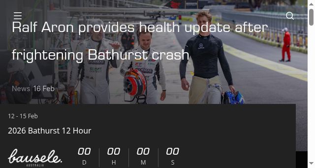 Screenshot of bathurst12hour.com.au