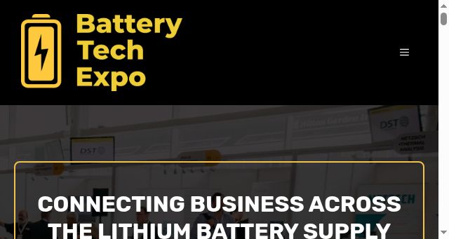 Screenshot of batterytechexpo.events